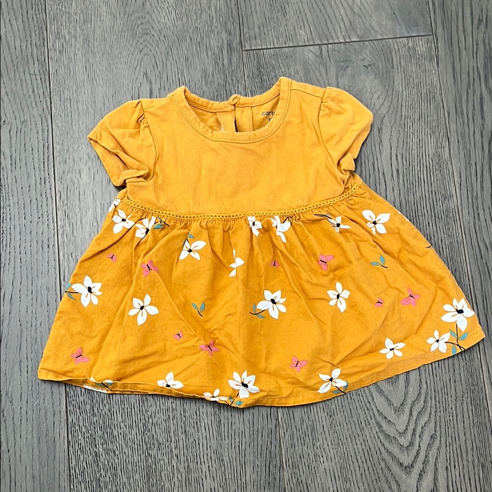Carter's Burnt Orange Babydoll Top 12m